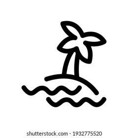 Strandsymbol oder Logo einzeln auf Zeichen, Vektorgrafik - hochwertige Vektorgrafiken im schwarzen Stil
