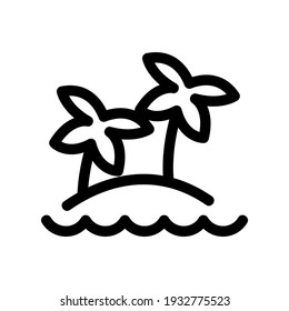 beach icon or logo isolated sign symbol vector illustration - high quality black style vector icons
