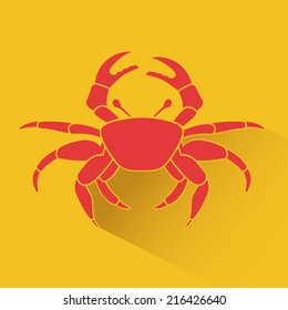 beach icon over  yellow background vector illustration