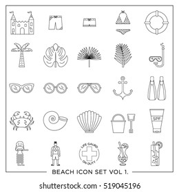 BEACH ICON SET VOLUME 1