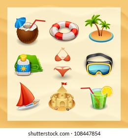 beach icon set-2