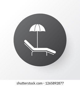 Beach icon symbol. Premium quality isolated relax chair element in trendy style.