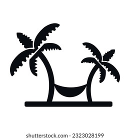 Símbolo de icono de playa y vector, se puede utilizar para web, impresión y móvil