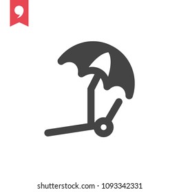 beach icon vector