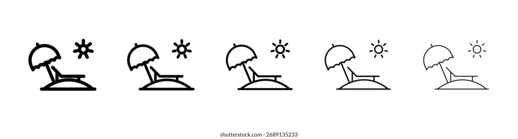 Strandsymbol Vektorgrafik