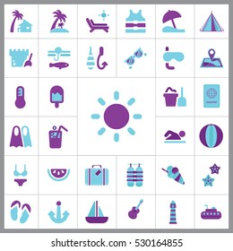 Beach Icon Vector Illustration