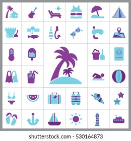 Beach Icon Vector Illustration