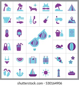 Beach Icon Vector Illustration