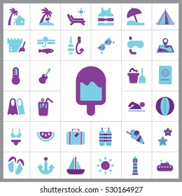 Beach Icon Vector Illustration