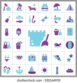 Beach Icon Vector Illustration