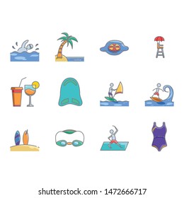 beach icon vector illustration,eps 10