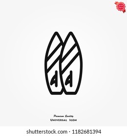 Beach icon vector on white background