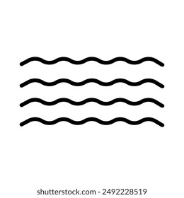 Beach icon vector. Resort illustration sign. Vacation symbol or logo.