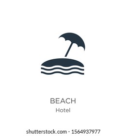 Beach icon vector. Trendy flat beach icon from hotel collection isolated on white background. Vector illustration can be used for web and mobile graphic design, logo, eps10