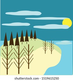 beach icon and vector to work your design image, to create illustrations, artistic works