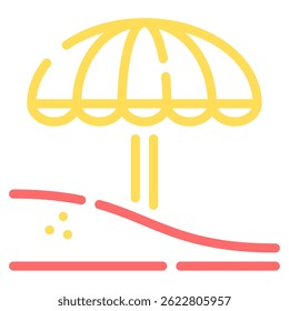 Ícone de praia, para web, app, infográfico, etc