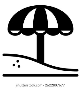 Beach icon, for web, app, infographic, etc