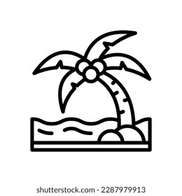 beach icon for your website, mobile, presentation, and logo design.