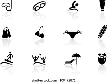 Beach icons
