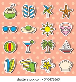 Beach icons