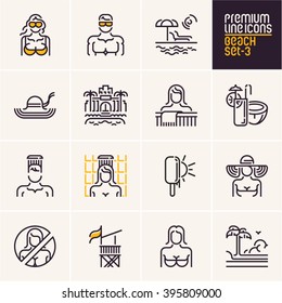 iconos de playa
