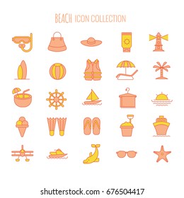 Beach Icons Collection