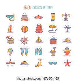 Beach Icons Collection