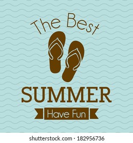 beach icons over blue background vector illustration