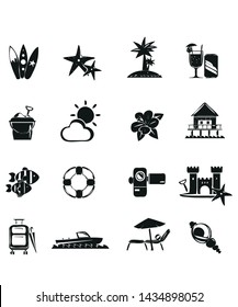 
Beach Icons vector symbol icon