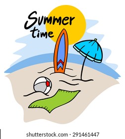 beach illustration