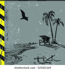 Beach illustration