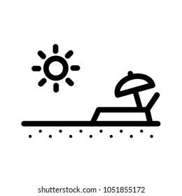 Beach illustration, holiday