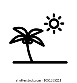 Beach illustration, holiday