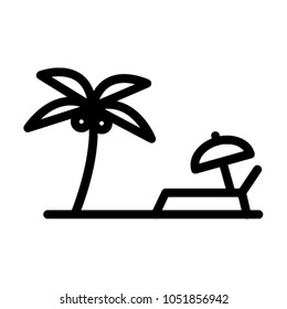 Beach illustration, holiday