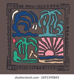 Beach illustration vector clip clip art 271