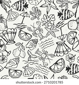 Praia ilustração vetor clip art 350
