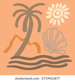 Beach illustration vector clip clip art 446