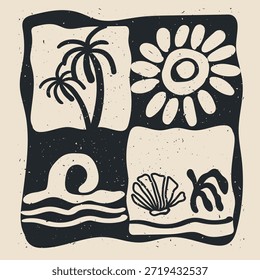 Praia ilustração vetor clip art 442
