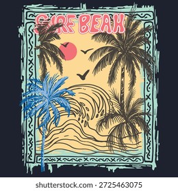 Praia ilustração vetorial clip art 480
