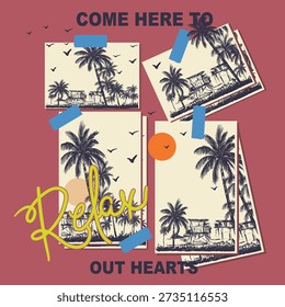 Beach illustration vector clip art 540