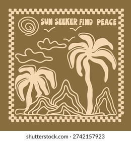 Beach illustration vector clip art 557