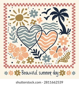 Beach illustration vector clip clip art  645