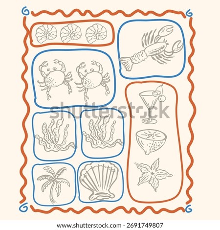 Beach illustration vector clip clip art 278