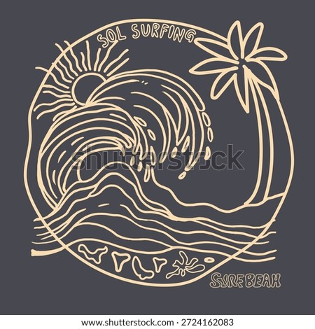 Beach illustration vector clip art 479