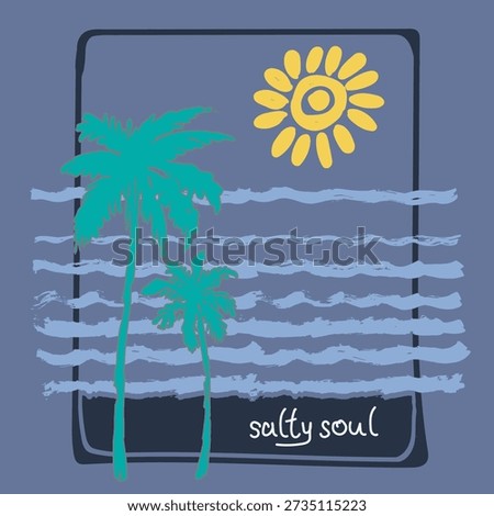 Beach illustration vector clip art 538