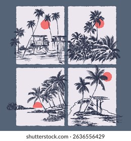 Beach illustration vector clip clipart  53