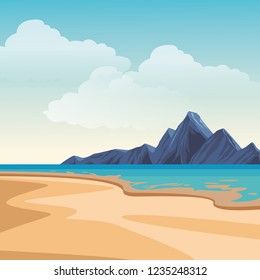 Beach and island scenery