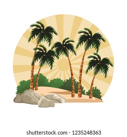 Beach and island scenery