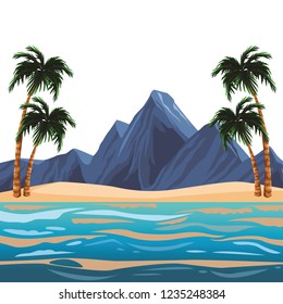 Beach and island scenery
