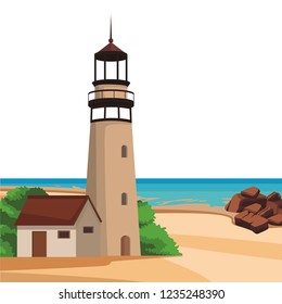 Beach and island scenery